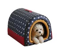 Generico Hub, lit, grotte, maison fermée avec coussins, confortable pour l'intérieur et l'extérieur pour chiots et chatons, de léthargie, couvercle amovible, lavable, doux, confortable