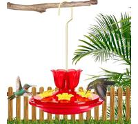 Generico Hummingbird Feeder extérieur Hummingbird - alimentation extérieure - alimentation à la, décoration de jardin avec fourmi, garniture de bouche, 6 portes, équipement
