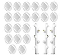 Generico Hydroponic Pod Cover - 20 Pieces Reusable Lids | Plant Grow Cube Covers for Vertical Garden Planting, Plant Flower, Indoor Balcony And Others