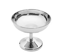 Generico Ice Cream Cup, Stainless Steel Serving Dessert Bowls, Space-Saving Snack Fruit Goblet Container, 3,54 x 4,13 inches Compact and Elegant, Ideal for Pudding, Parfait, Banane, Mousse