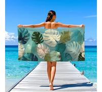 Generico Illustration Serviette de Bain Beach Towel Vibrant Luminosité Oiseau,Sechage Rapide Vacances Parfait pour Les Voyages Natation Piscine Drap de Plage 180 x 160,Jaune