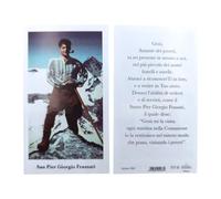 Generico Images de dévotion San Pier Giorgio Frassati avec prière, 6 x 11 cm, lot de 100 pièces, fabriqué en Italie