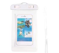 Genérico Imperméable pour téléphone - Support transparent écran tactile pour téléphone portable, pour vélo et sport, plage, cyclisme, kayak, promenade en vacances, course, blanc, Voir la description