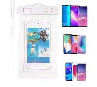 Genérico Imperméable pour téléphone | Transparent avec écran tactile pour smartphone - Porte-téléphone nautique - Pour plage, cyclisme, kayak, promenade en vacances, course, blanc, Voir la description