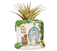 Generico Indoor Plant Pot - House Shaped Planter, Cute Cactus Conteneur, Orchid décoratif Fern Strawberry Flower Pot, Charming Home Kitchen Window Outdoor Balcony Plant Display Accessory