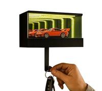 Genérico Infinity Garage Porte-clé | Matériau imprimé 3D, 8 x 8 x 15 cm, USB | Porte-clé pour porte | Organisateur amusant pour les amateurs de voiture (modèle non inclus)