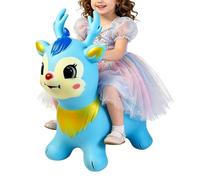 Generico Inflatable Bouncing Horse Toy | PVC Rubber Animal Hopper 55×55×32cm Ride On Jumping Bouncer for Kids 2-4 Balance Training Indoor Play Gift | Preschool Activity Toy