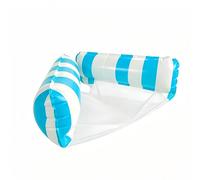 Generico Inflatable Pool Float Lounger Chair - Thick PVC Breathable Mesh 110 x 60 x 15 cm 195 g - Water Hammock for Adults Summer Party - Swimming Pool Lake Beach Mat