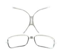 Genérico Insert de lunettes correction visuelle ski pour sports d'hiver, utilisation optique clips, cadre adaptateur flexible, protection de tous les ronds, confortable hélicopte