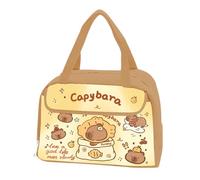 Generico Insulated Capybara Lunch Bag - Thermal Reusable Food Container Tote for Travel, Picnic, Hiking & Meal Prep | Cute Handbag Kids, Teens, Men Women Keeps Fresh and Portable