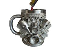 Generico Insulated Coffee Cup | 15 x 13 x 10 cm Exquisite Engine-Shaped Design Travel Mugs Insulated | Adaptable For Hot And Cold,Stainless Steel Drinking Cup For Water Tea Hot Chocolate Whiskey