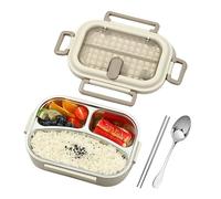 Genérico Insulated Food Container - Hot Food Container | Boîte à friandises en acier inoxydable Microwavable Odor-Resistant Leak-Proof With Spoon And Chopsticks For Beach, Daycare And Backpacking
