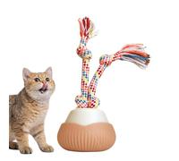 Genérico Interactif pour chats - Boule mobile intelligente rechargeable USB-C | Simulation de chasse 3 modes, boules roulantes actives avec queue pour jouer, s'entraîner, stimuler mentalement et