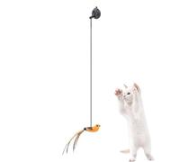 Generico Interactive Bird Simulation Cat Toy - InteractiveCat Wand Toy | Simulated Bird and CatToy | Cat Teaser | Funny Interactive Pet Supplies | Suction Cup Pet Indoor Playing Chasing Exercise Toys