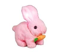 Genérico Interactive Bunny Toy | Figurine de lapin électronique Simulated | ABS Hopping Robotic Animal with Jumping Motion Twitching Nose Wiggling Ears Realistic Bunny Doll for Kids Gift Playtime