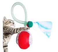Generico Interactive Cat Toy Ball, Automatic Rolling Toy, Elastic Mesh Tail, Interactive Cat Ball for Indoor, Small and Large Cats, Indoor Entertainment and Play