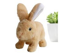 Genérico Interactive Peluche Bunny - Jouet en peluche douce avec motif de lapin - Jouet pour animal domestique | Electronic Pet Design Performs Jumping Movement Twitching Ears Shaking Motion