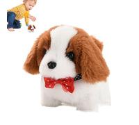 Generico Interactive Plush Robotic Puppy Pet Toy | Walking Barking Nodding Tail-Wagging Robot Dog | Companion de développement réaliste pour | Electric Preschool Gift