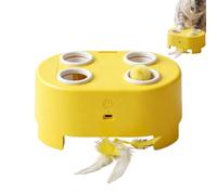 Genérico Interactive Toys for Cats - Pet Smart Electronic Turntable Feathers Game, Automatic Whack-A-Mole Kitten Enrichment Toy, 366 g Durable ABS Indoor Mental Stimulation Boredom Relief Device