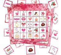 Genérico Jeu de cartes de la Saint-Valentin - Ensemble multijoueur | Cartes de table et divertissement pour , adultes, fêtes à thème, réunions ou occasions spéciales | créatif