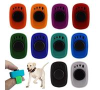 Genérico Jeu de clicker d'entraînement pour animaux de compagnie - Support ergonomique pour doigts, dresseur de clair, utile créateur de sons pour chiens et chats, accessoires d'exercice compacts 10