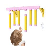 Genérico Jeu de défi pour bâtons de chute - 38 x 21 cm - Vitesse manuelle, 3 vitesses réglable USB rechargeable | pour anniversaire, maison, salon, Halloween, jardin, intérieur, extérieur