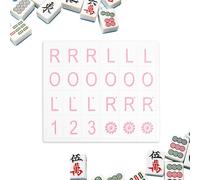 Generico Jeu De Mahjong , Jeu De Carrelage Portable - Planche D'Entraînement - Pour Divertissement À La Maison Parties En Plein Air Famille Débutants Voyages Piscine