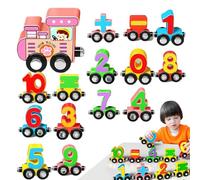 Genérico Jeu de train pour enfants | Jouets éducatifs magnétiques colorés | Blocs cognitifs de classification des formes | Pour enfants, maison, voyage, classe préscolaire, vacances, Noël, fête des