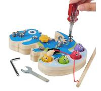 Genérico Jeu de vis en Bois | Plateau de Tournevis en Forme de Dinosaure pour, garçons et Filles, éducation préscolaire, crèche, fête, Apprentissage