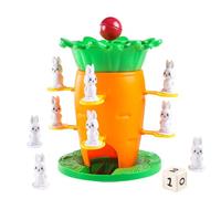 Genérico Jeu d'équilibre à empiler, blocs d'équilibre avec motif tour de carotte | Jeux de société avec 8 figurines de lapins | pour et filles