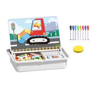 Genérico Jeu éducatif magnétique Double Face pour d'âge préscolaire Idéal pour Les Vacances de Noël, Le Nouvel an, la crèche et l'école