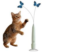 Generico Jeu interactif pour chats | Baguette interactive avec baguette jouet teaser d'intérieur pour chats, pour stimuler, divertir, enrichir, faire de l'exercice et combattre l'ennui