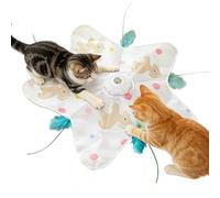 Generico Jeu interactif pour chats, capteur de mouvement rechargeable USB, jeu de chasse pour chats domestiques, pour chatons de taille moyenne, cours, porches, jardins, intérieurs et