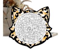 Genérico Jeu pour Chats : Collection de pièces éducatives en Bois de Cent Trente et en Bois pour Chats pour Adultes et avec des Illustrations Vives |