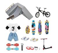 Generico Jeux à Bord de Mini, Skateboards for Kids Dingerboards, Bikes Skates Scooter Model Skate Park Skateboard séances d'entraînement avec Vos et Bonne journée, pour la Famille Amis p