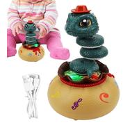 Generico Jeux de Danseurs pour Petits,Jouets avec capteur d'obstacles | Serpent Rotatif avec Musique et pour Chambre Salon Étude Salle de Bains École