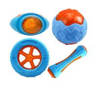 Generico Jeux D'eau Pour Chiens - Piscine Pour Chiens Jouets Flottants | Jouets De Piscine Pour 4 Paquets | Notions De Base Conseils Jouet Pour Récupérer Dans | Jouets De Mastication Fluttu