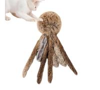 Generico Jeux interactifs pour chats, poulpe en peluche qui grince - Jeu pour l'enrichissement du chat | Pour jouer à la maison, l'exercice, stimuler et soulager l'ennui