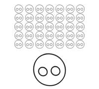 Generico Joint en - 36 pièces de rechange de précision - Anneaux dans, pour entretien de réparation Installation Vannes Circuits Hydriques axe pompe