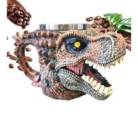 Genérico Jolie tasse, en forme de crâne de dinosaure grande capacité et antidérapante, tasse de thé amusante - pour famille, amis, anniversaire, maison, intérieur, extérieur, voyage, bureau, boissons