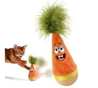 Generico Jouet à bascule pour chats, passe-temps silencieux, auto-redresseur, jeu interactif en bois pour chats, enrichissement, réduction de l'ennui, jeu d'exercice d'intérieur