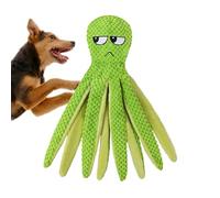 Genérico Jouet à mâcher canin - Distributeur de friandises avec son - Poulpe en peluche à mâcher pour salon, balcon, patio, jardin, camping, races moyennes et grandes animaux ennuyeux
