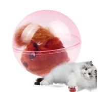 Generico Jouet automatique pour chats - écureuil électrique mobile réaliste boule en peluche | jouets pour chats | enrichissement intérieur exercice chatons jeu de l'ennui maison