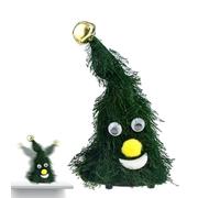 Genérico Jouet d'arbre de Noël, chapeau de Père Noël chantant, jouets de décoration pour arbres de Noël - Jouets en mouvement musicaux de Noël et