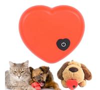 Genérico Jouet de battement cardiaque pour chats et chiots : simulateur de calme réaliste pour animaux de compagnie, succion relaxante pour le rythme, peluches avec battements de cœur | Jouet portable