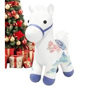 Genérico Jouet de cheval en peluche | Décorations pour animaux de compagnie du Nouvel An - 2026 Année du cheval en peluche pour décorations | pour voiture, maison, bureau, salon, canapé, lit