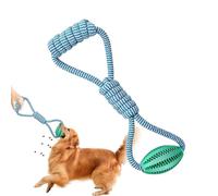 Generico Jouet de chien de boule sur corde, jouet de chien à boule de corde - Jouet avec pour avec balle,Chaîne de conception de fuite alimentaire, distributeur de nourriture interacte