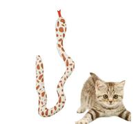 Generico Jouet de dentition en forme de chat serpent - Jouet de dentition interactif à mâcher - Doux et résistant aux morsures - Pour enrichir les chats