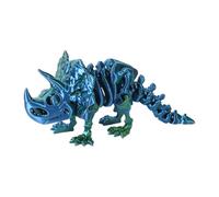 Generico Jouet de dinosaure imprimé en 3D - Figurine de dinosaure Fidget articulée | Figure flexible de 8 pouces avec joints articulés Ornement de bureau Décoration de collection pour et