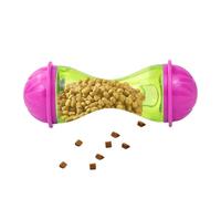 Genérico Jouet de friandises pour chiens - Alimentation interactive type balle distributrice de nourriture lente pour chiens et chats, jouet éducatif anti-ennui, rose/bleu/violet, 11 x 4,5 cm